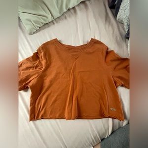- DSG cropped shirt - orange/ copper - xxs